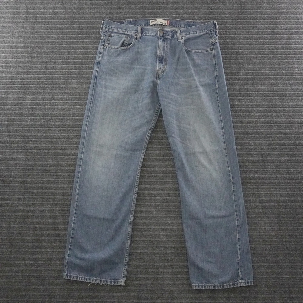 Vintage Y2K Levi's 569 Loose Straight Jeans Mens 38x32 Blue Denim 100% Cotton